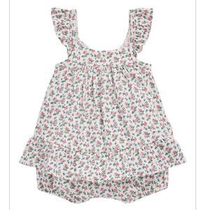 POLO Ralph Lauren Baby Girls Floral Cotton Jersey Top & Bloomer Set, Sz 24months